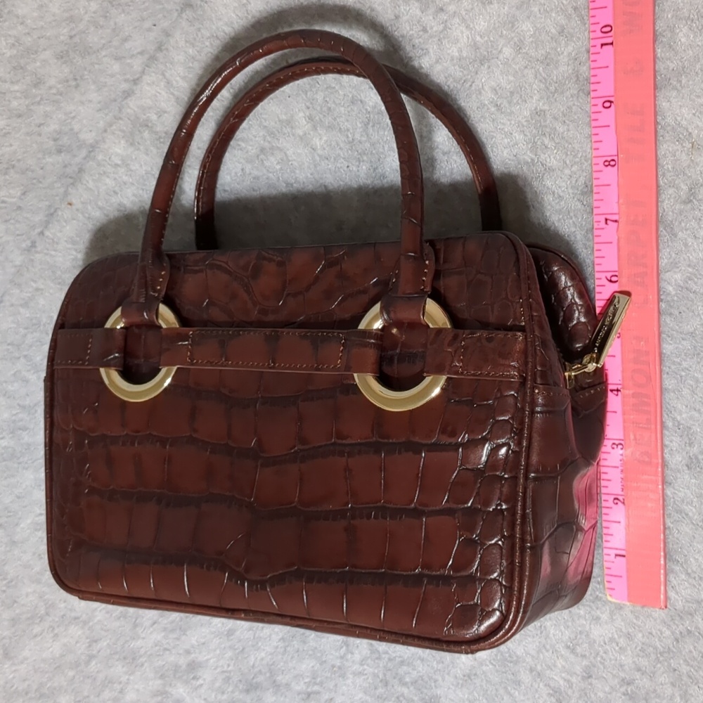 Antonio Melani Brown Leather Handbag - Picture 11 of 13